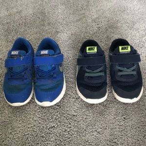 Toddler Boy Nike Sneakers Blue and Black Lot